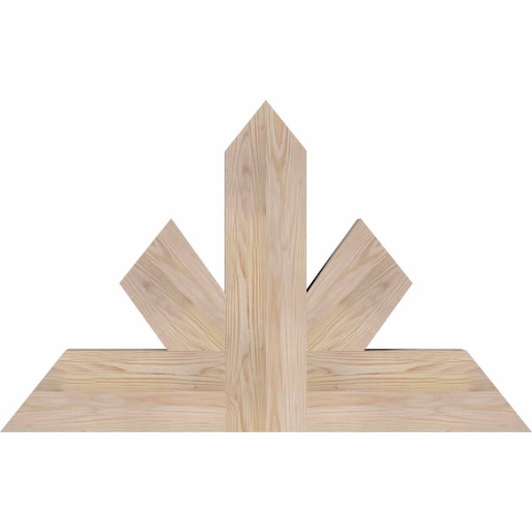 Ekena Millwork Saratoga Smooth Timber Gable Bracket, Douglas Fir, 36"W x 23"H x 3 1/2"D x 5 1/2"F, 15/12 Pitch GBW036X23X0406SAR00SDF - main